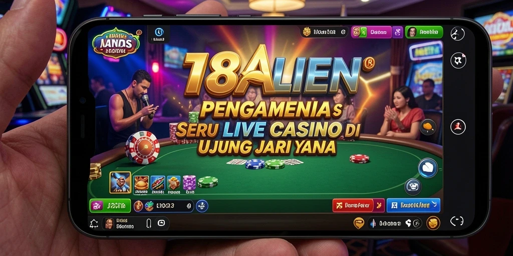 Screenshot utama 138ALIEN menampilkan gameplay Live Casino yang menegangkan.