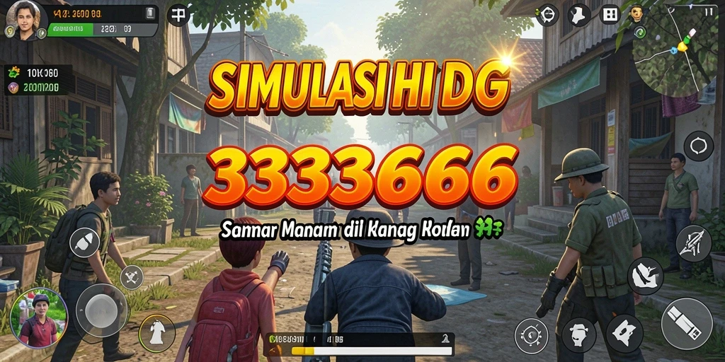 Tampilan gameplay dari aplikasi simulasi 333666 yang interaktif.