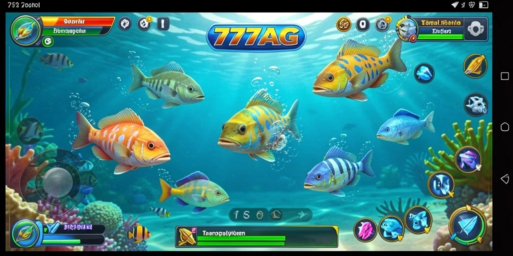 Tampilan gameplay Tembak Ikan yang seru di 777AG.