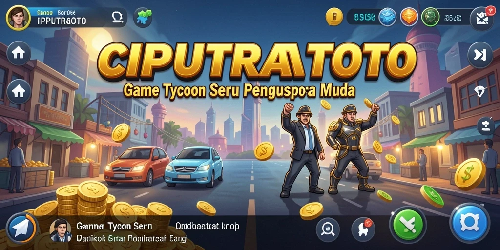 Tampilan gameplay menarik di <strong>CIPUTRATOTO</strong> yang menunjukkan manajemen bisnis.