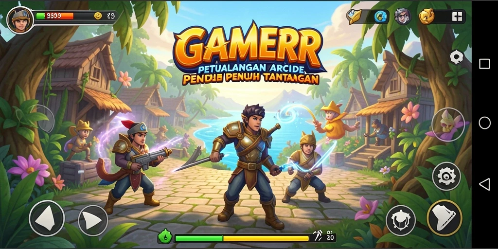 Tampilan gameplay menantang dari GAMERP yang penuh aksi.