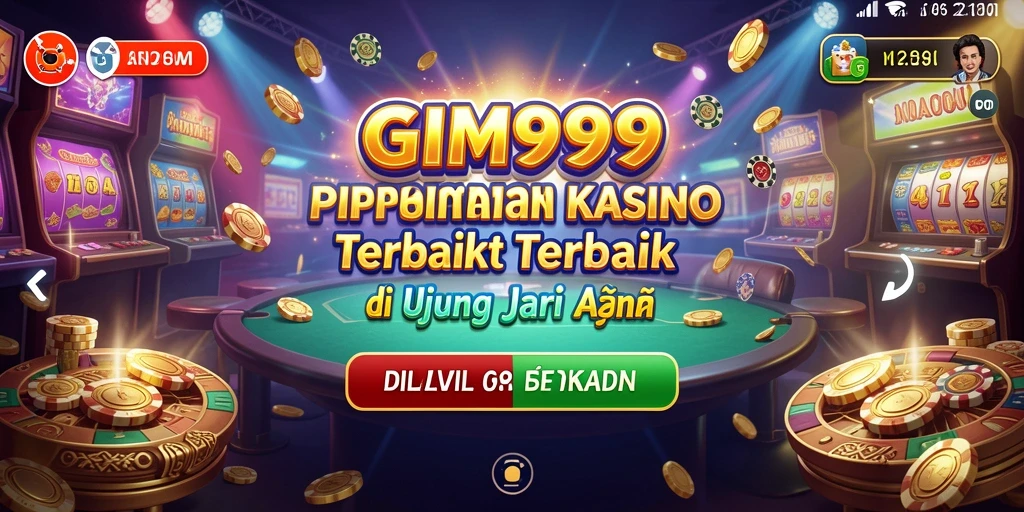 Tangkapan layar utama GIM999 yang menunjukkan berbagai permainan Kasino.