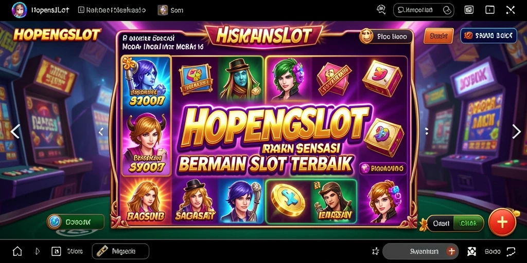 Gameplay HOPENGSLOT yang menarik dengan efek visual memukau.