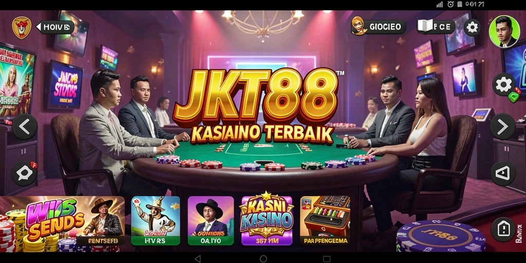 Tampilan gameplay Kasino JKT88 yang menarik dan menegangkan.