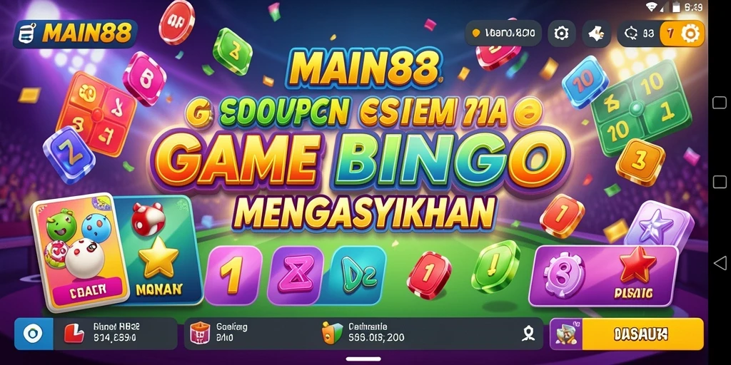 Tampilan gameplay menarik di MAIN88 dengan suasana Bingo yang seru.