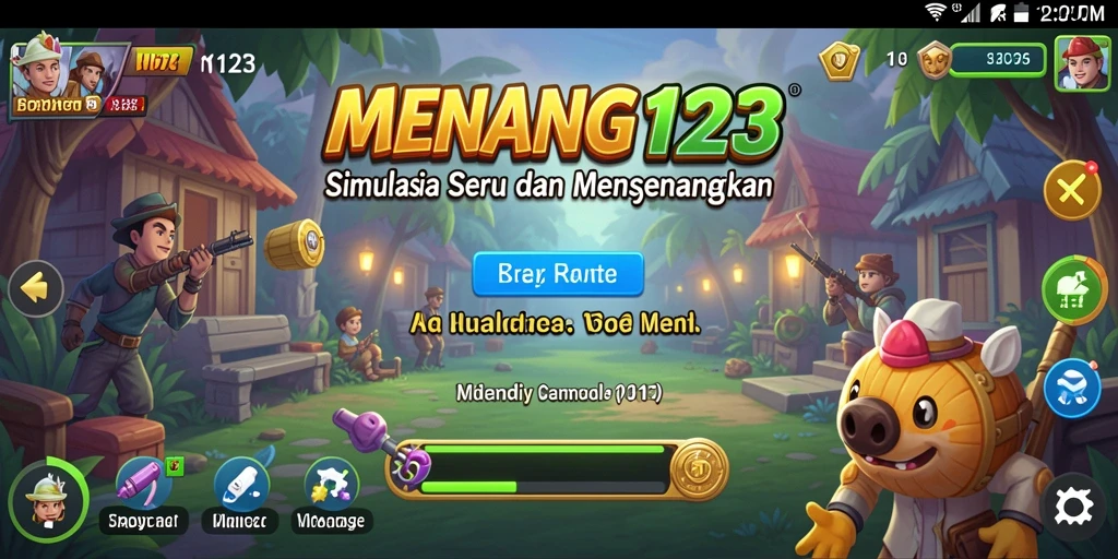 Screenshot MENANG123 menampilkan gameplay simulasi yang menegangkan.