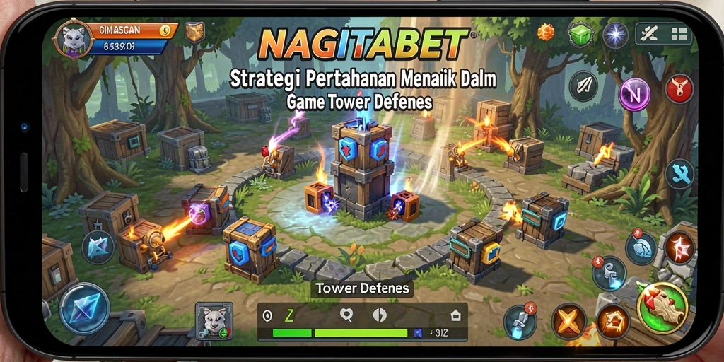 Tampilan gameplay NAGITABET yang seru dan penuh aksi Tower Defense.