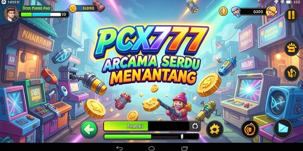 Tampilan gameplay PCX777 yang penuh aksi dan tantangan.