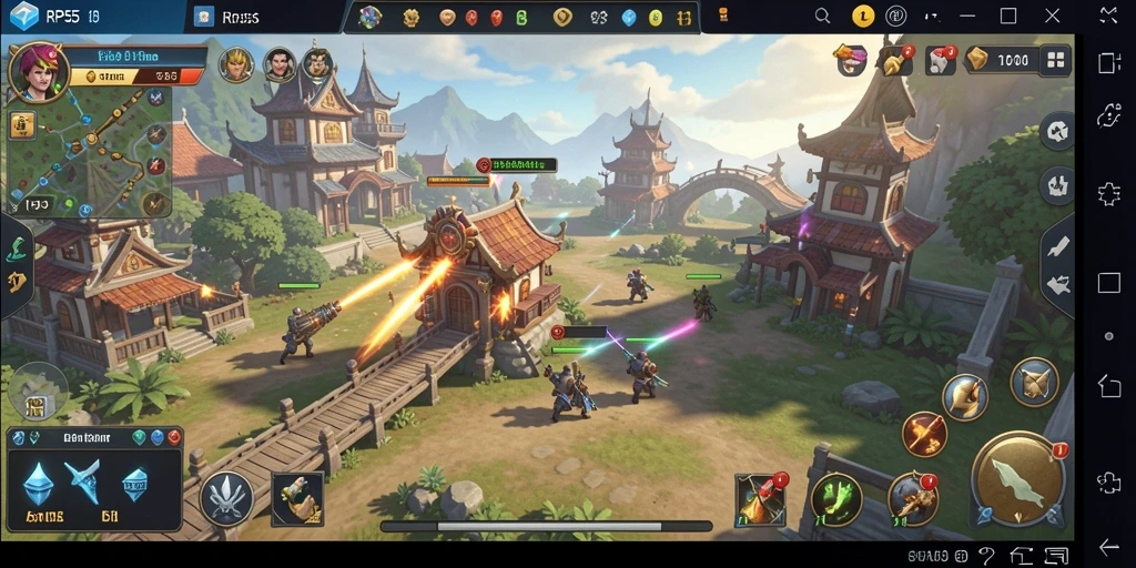 Tangkapan layar RP55 yang menunjukkan aksi gameplay SLG yang seru.