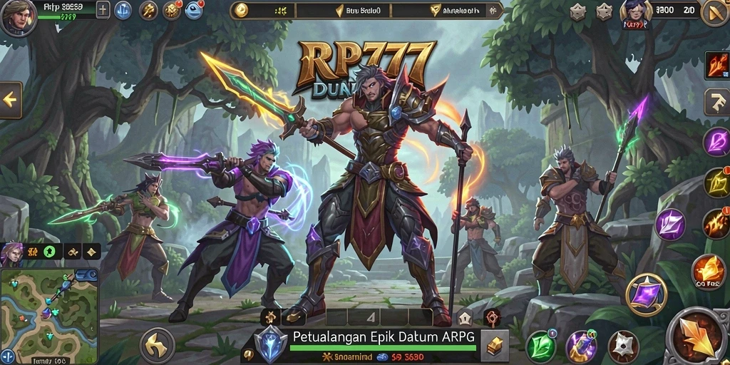 Gameplay menarik dari RP777 yang memperlihatkan aksi petualangan ARPG.