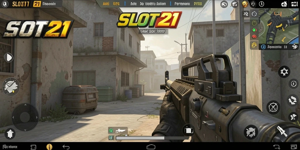 Tampilan gameplay SLOT21 yang intens dan mendebarkan.