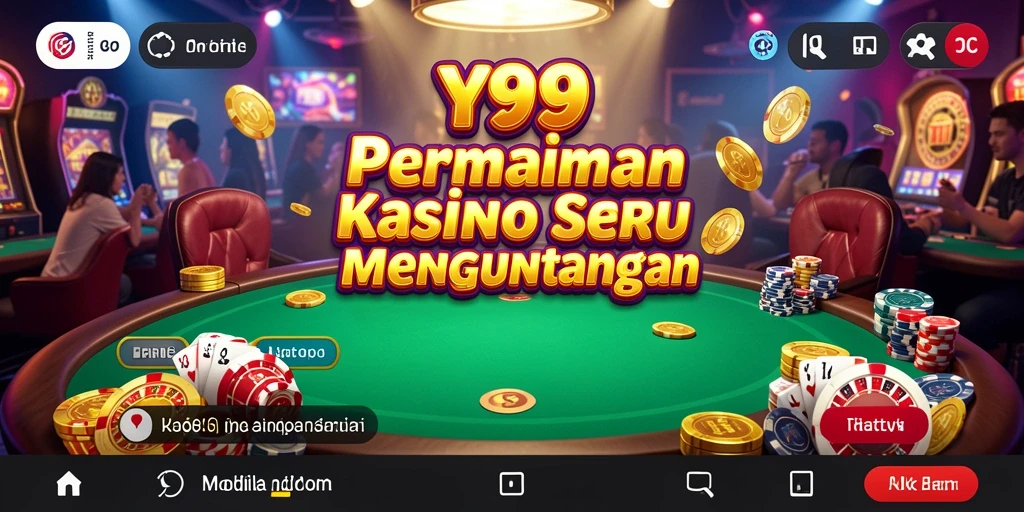 Tampilan permainan Kasino yang mendebarkan di Y89.