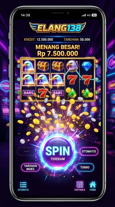 Tampilan beranda aplikasi elang138 yang menarik dan fungsional.